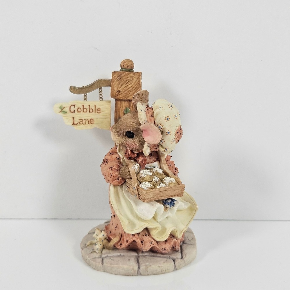 Enesco Mouse Tales Hot Cross Buns Figurine 160695 Priscilla Hillman 1995 Boxed